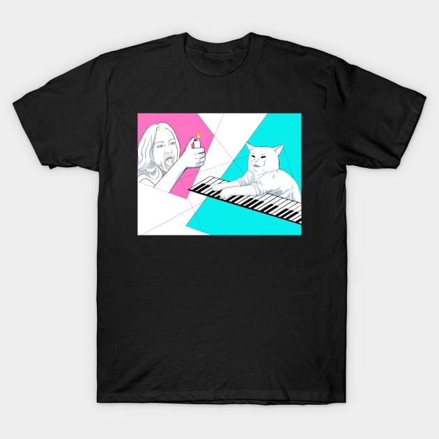 Take On Meme T-Shirt by Meowlentine